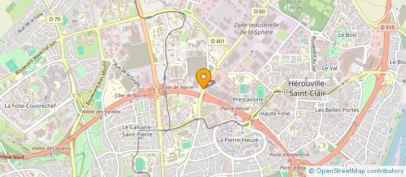 localisation de l'entreprise UNIVERSITE POUR LA MEDITERRANEE à CAEN