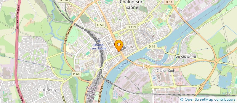 localisation de l'entreprise UNIVERSITE POUR TOUS DE BOURGOGNE à CHALON-SUR-SAONE