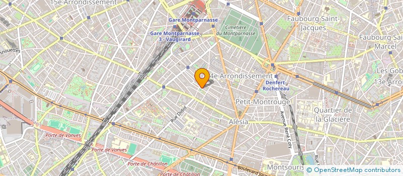 localisation de l'entreprise UNIVERSITE QUARTIER 14 à PARIS
