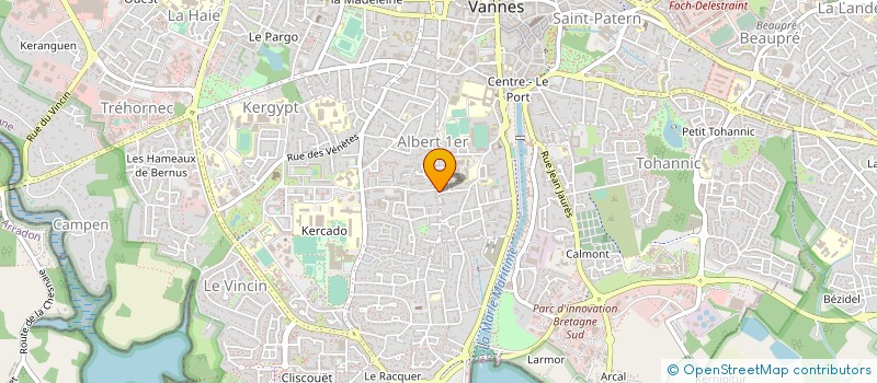 localisation de l'entreprise UNIVERSITE TOUS AGES DE VANNES ET SA REG à VANNES