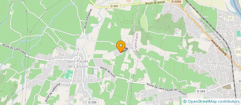 localisation de l'entreprise UNIVERSITY  SAINT-PAULET-DE-CAISSON