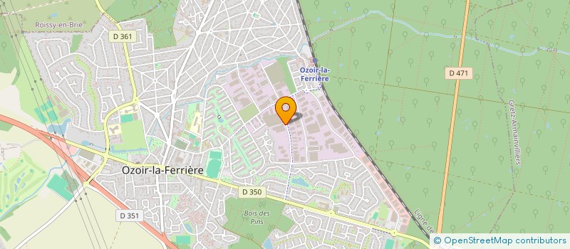 localisation de l'entreprise UNIVERSLOG à OZOIR-LA-FERRIERE