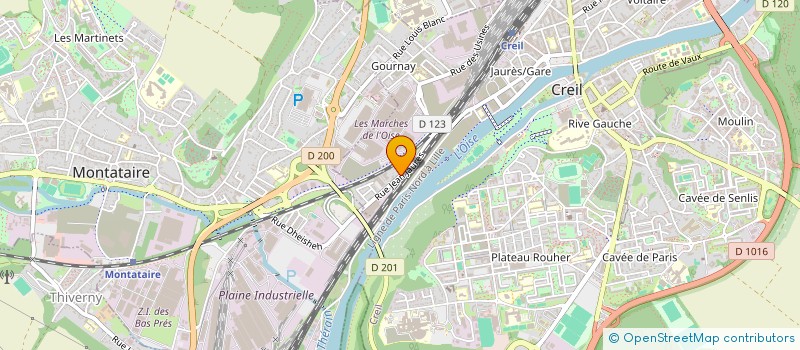 localisation de l'entreprise UNIVERSO  CREIL