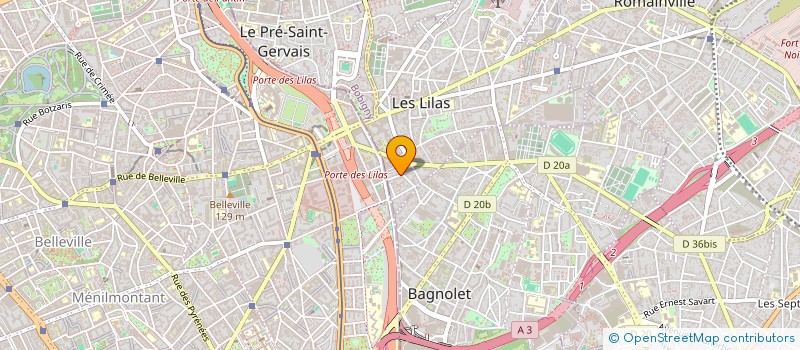 localisation de l'entreprise UNIVERSOLAR à LES LILAS