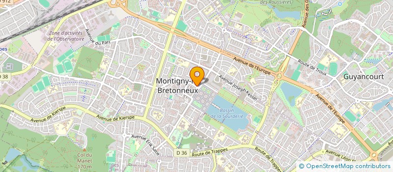 localisation de l'entreprise UNIVERSOY à MONTIGNY-LE-BRETONNEUX