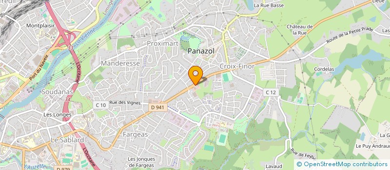 localisation de l'entreprise UNIVERT MOTOCULTURE à PANAZOL