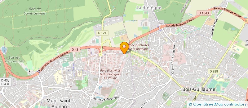 localisation de l'entreprise UNIVERT TRANSPORT à MONT-SAINT-AIGNAN