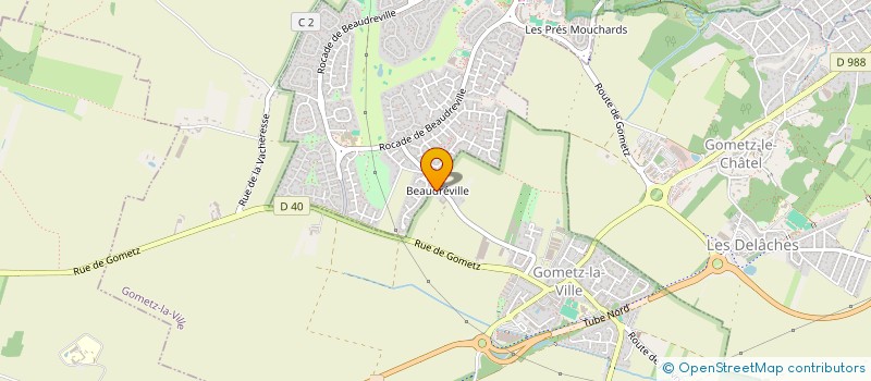 localisation de l'entreprise UNIVET & FILS à GOMETZ-LA-VILLE