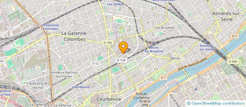 localisation de l'entreprise UNIVEXPO à COURBEVOIE