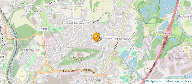localisation de l'entreprise UNIVHOST à VIEUX-CHARMONT