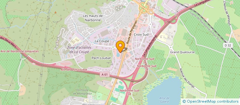 localisation de l'entreprise UNIVR à NARBONNE