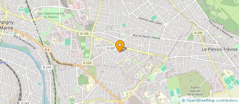 localisation de l'entreprise UNIWAVE DEVELOPMENT à CHAMPIGNY-SUR-MARNE