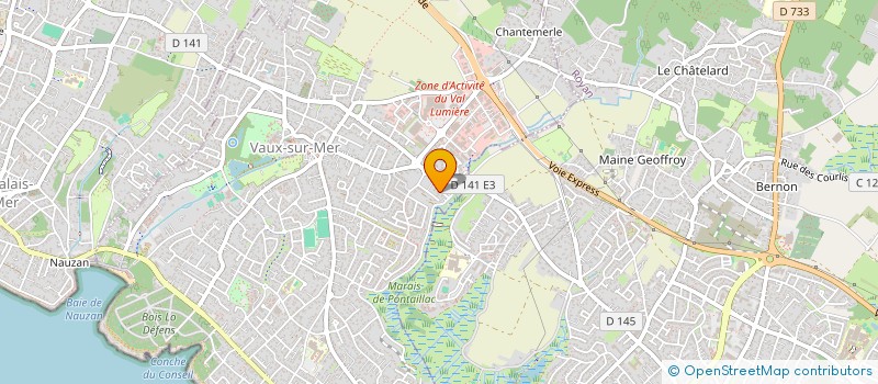 localisation de l'entreprise UNIWORK CONSEIL  VAUX-SUR-MER