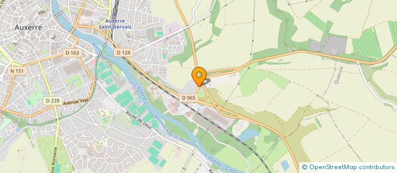 localisation de l'entreprise UNIX à AUXERRE