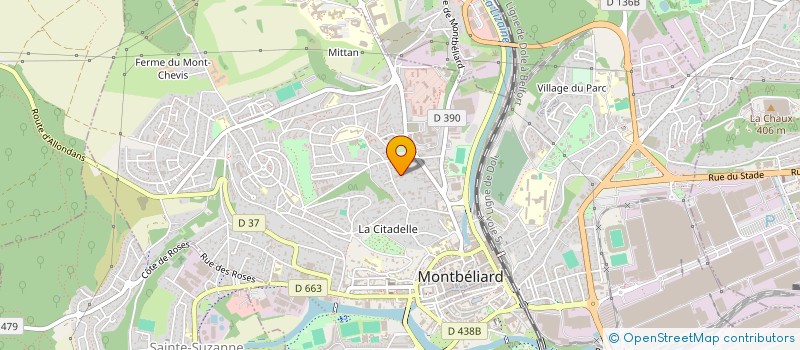 localisation de l'entreprise UNIX  MONTBELIARD