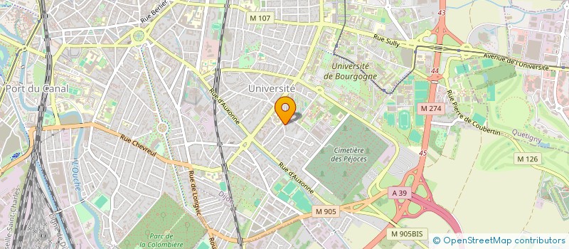 localisation de l'entreprise UNIZIK  DIJON