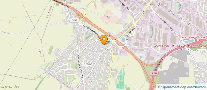 localisation de l'entreprise UNKOW à CORBAS