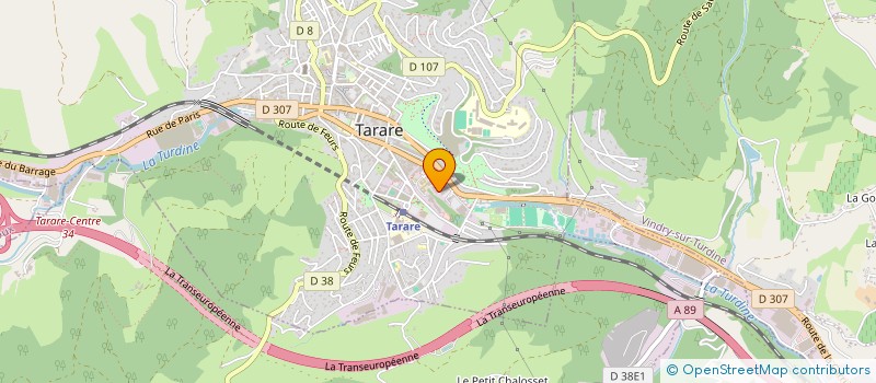 localisation de l'entreprise UNLAND FRANCE SARL à TARARE