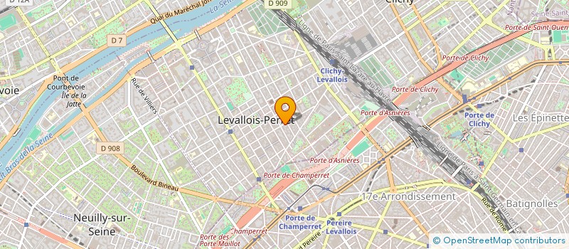 localisation de l'entreprise UNLESS AGENCY à LEVALLOIS-PERRET