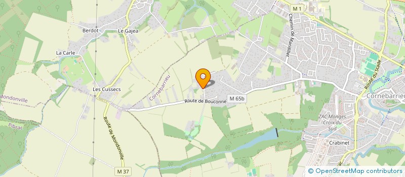 localisation de l'entreprise UNLOC'  CORNEBARRIEU