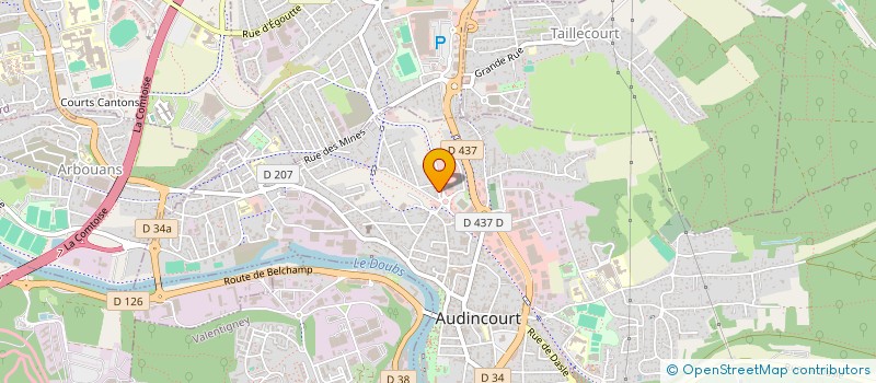 localisation de l'entreprise UNLU  AUDINCOURT