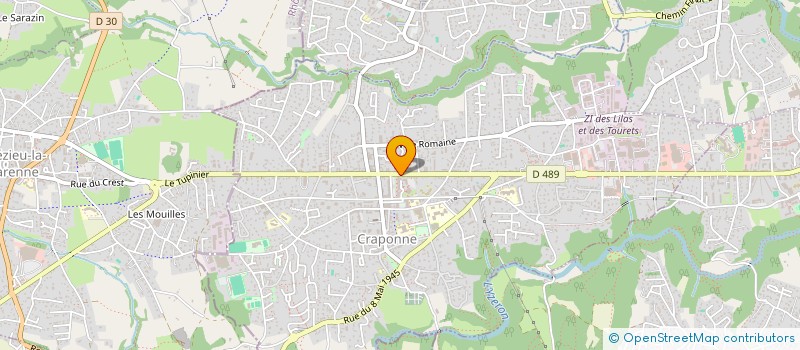 localisation de l'entreprise UNLU à CRAPONNE