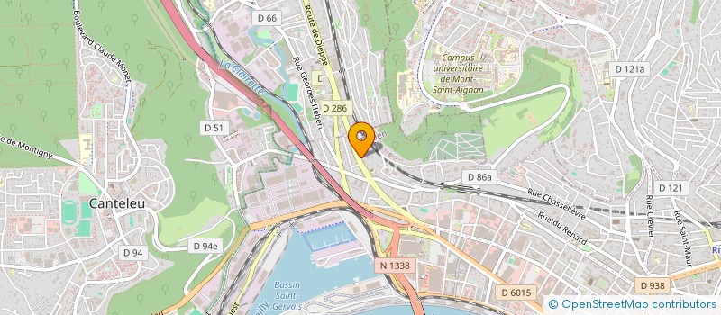 localisation de l'entreprise UNLUCKY ORG  ROUEN