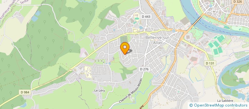 localisation de l'entreprise UNNION NATIONALE DES COMBATTANTS DU DEPARTEMENT DE L'ALLIER  BELLERIVE-SUR-ALLIER