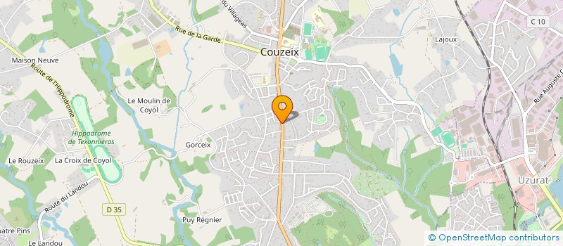 localisation de l'entreprise UNO  COUZEIX