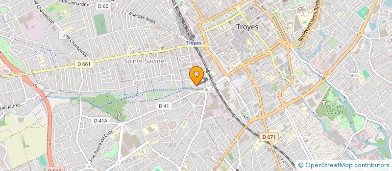 localisation de l'entreprise UNO, DUE, TROYES : DESTINAZIONE ITALIA  TROYES