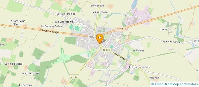 localisation de l'entreprise UNO PIZZA  NOYANT-VILLAGES