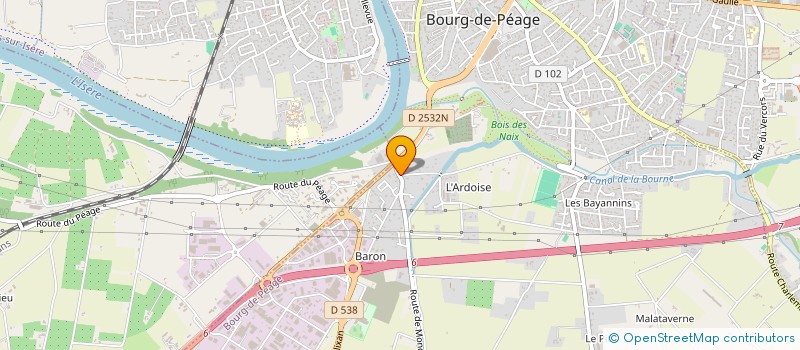 localisation de l'entreprise UNONIX  BOURG-DE-PEAGE