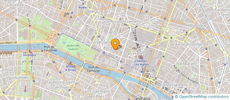localisation de l'entreprise UNOPARFI (UNION NOTARIALE DE PARTICIPATIONS FINANCIERES) à PARIS 1