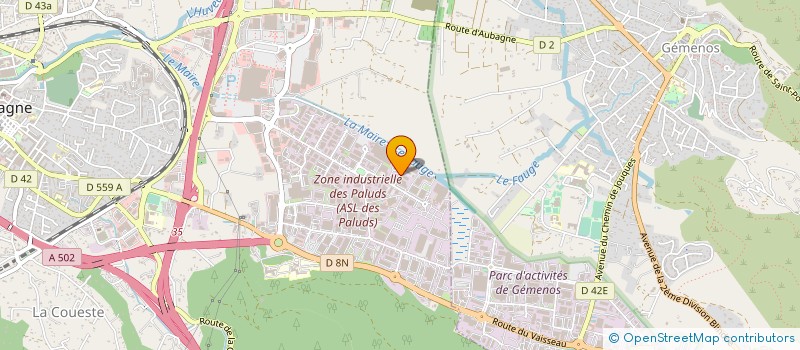 localisation de l'entreprise UNOPIU FRANCE à AUBAGNE