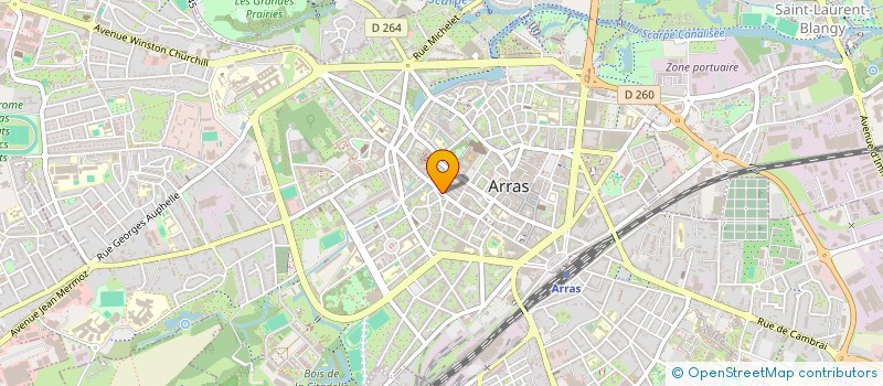 localisation de l'entreprise UNOPTIC ARRAS à ARRAS