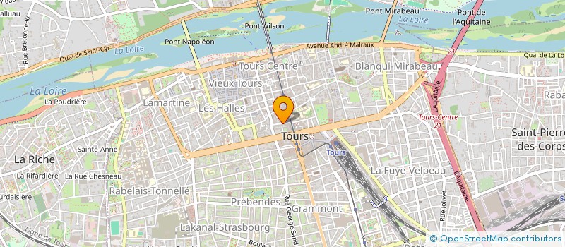 localisation de l'entreprise UNPI 37 ET 41 - UNION NATIONALE DES PROPRIETAIRES IMMOBILIERS 37 ET 41 à TOURS