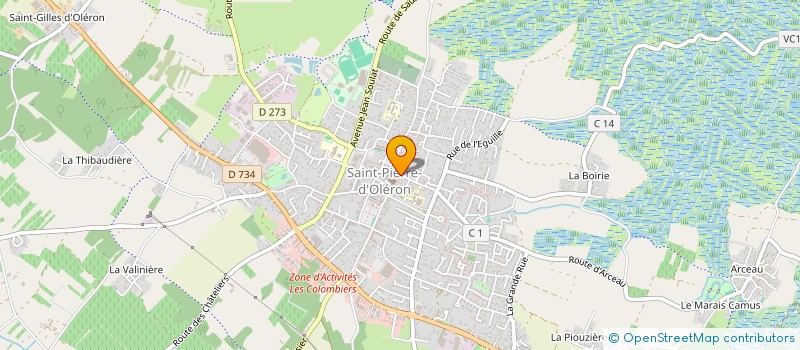 localisation de l'entreprise UNPLUSUN  SAINT-PIERRE-D'OLERON