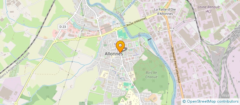 localisation de l'entreprise UNRPA DE LA SARTHE à ALLONNES