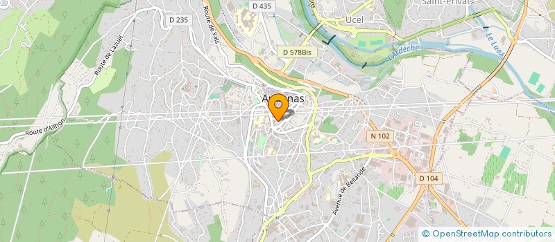 localisation de l'entreprise UNRPA-SECTION D'AUBENAS à AUBENAS