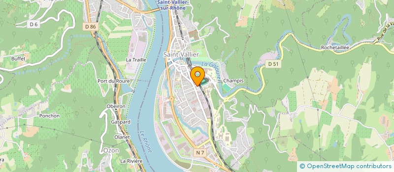 localisation de l'entreprise UNRPA ST VALLIER - UVF  SAINT VALLIER