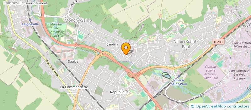 localisation de l'entreprise UNS  MONCHY-SAINT-ELOI