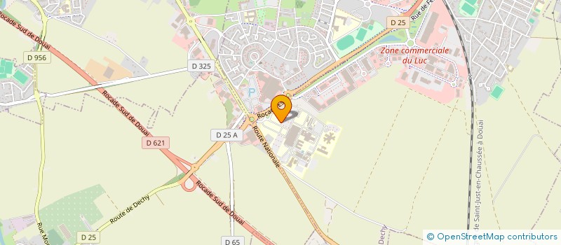 localisation de l'entreprise UNSA SANTE ET SOCIAUX DU CENTRE HOSPITALIER DE DOUAI  DECHY