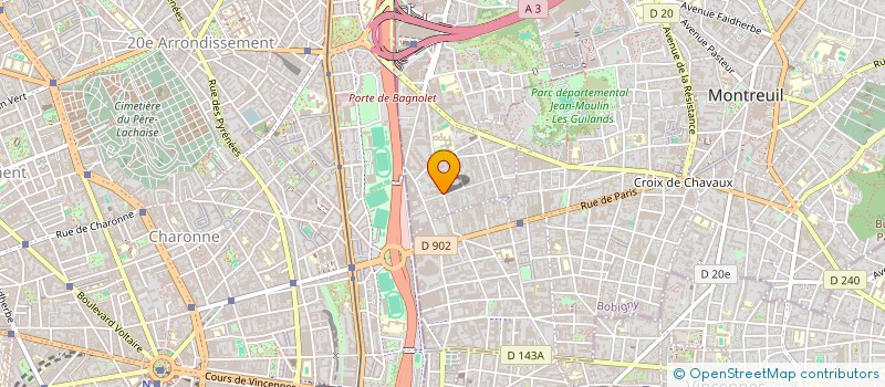 localisation de l'entreprise UNSA SPECTACLE ET COMMUNICATION à BAGNOLET