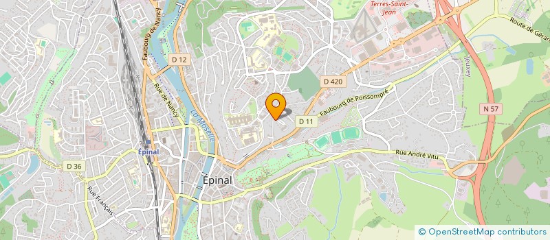 localisation de l'entreprise UNSA UNION DEPARTEMENTALE DES VOSGES à EPINAL