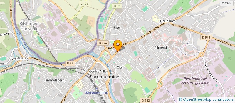 localisation de l'entreprise UNSYS INFORMATIQUE à SARREGUEMINES