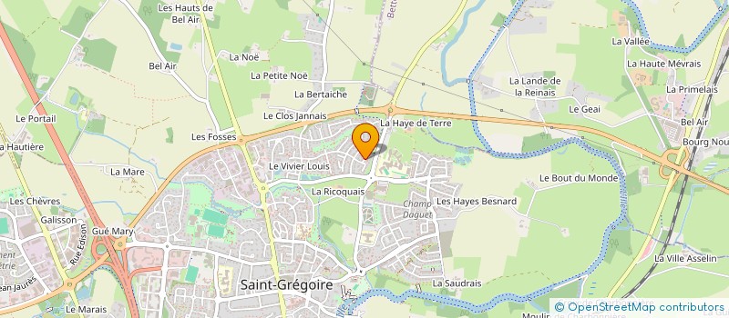 localisation de l'entreprise UNTERSEE-RIGAULT  SAINT-GREGOIRE