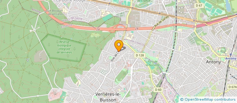 localisation de l'entreprise UNVEIL à VERRIERES-LE-BUISSON