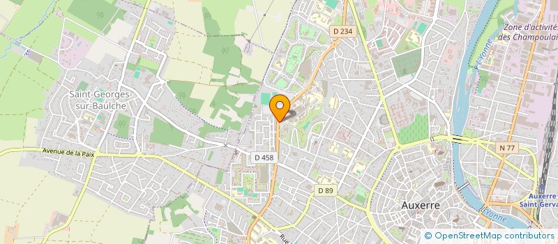 localisation de l'entreprise UNYONSEIN ASSOCIATION SOLIDARITE  AUXERRE