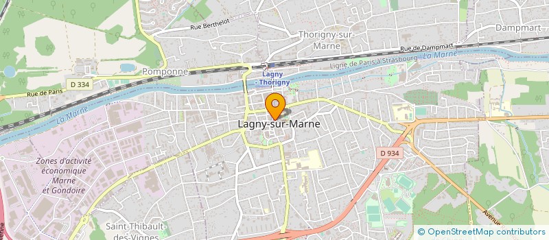 localisation de l'entreprise UNZERO FILMS à LAGNY-SUR-MARNE