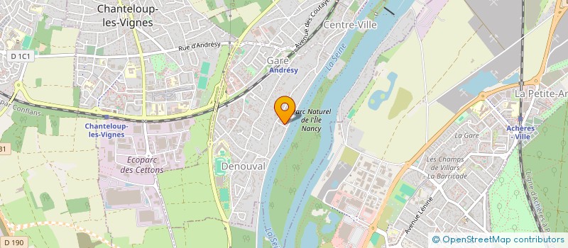 localisation de l'entreprise UORIC ASSOCIES  ANDRESY